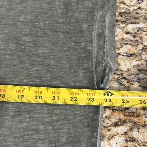 Chico’s Green Cotton Textured Trim Short Sleeve T-shirt Size XL - Picture 7 of 8